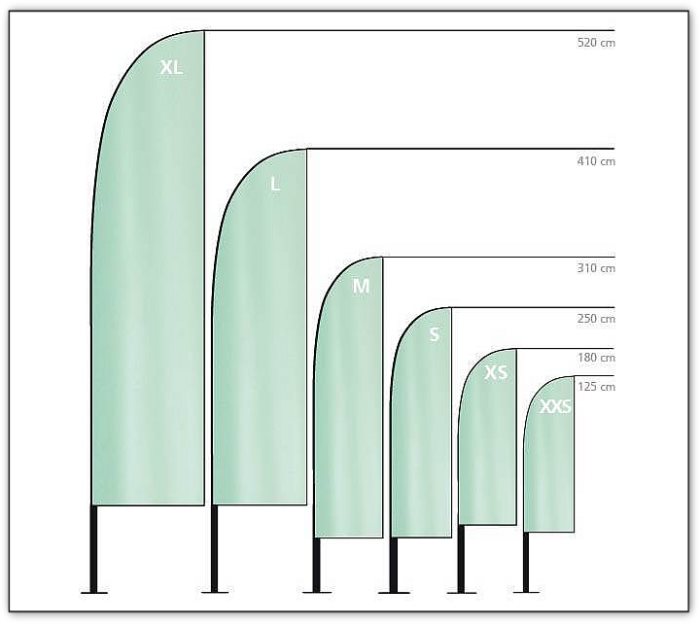 Bowflags Sizes