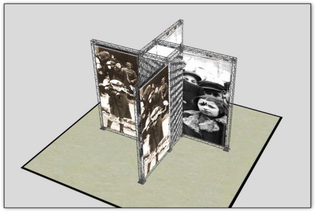 Stand Cross/Tower Modul-X by Pixis